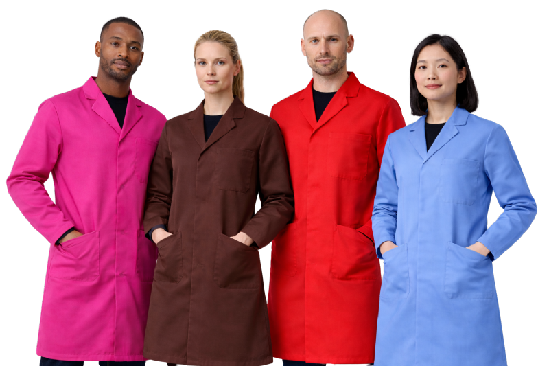 Colourful Scrubs - Lab Coats - Stud Fastening