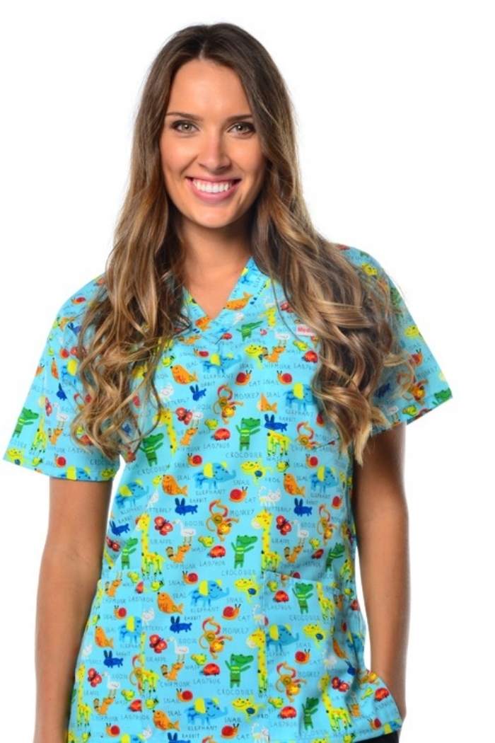 Animal Print Scrubs,Mens Print Scrub Tops,Mens Print Scrubs Uniforms