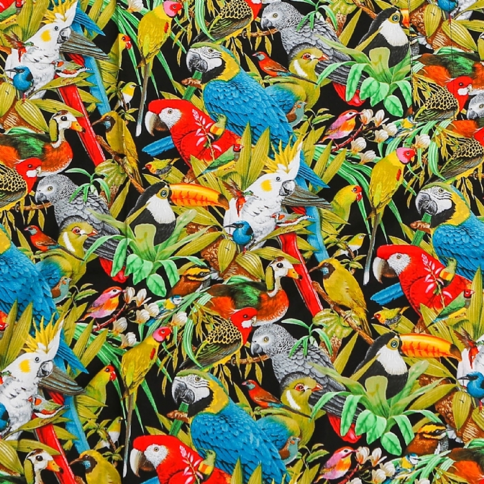 Jungle Birds Short Sleeve Scrub Top 100% Cotton