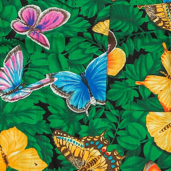 Butterfly Garden Short Sleeve Scrub Top 100% Cotton