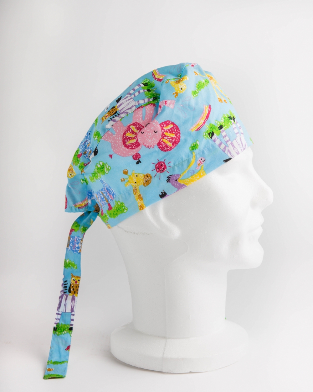 Nursery Animals Surgeons Hat 100% Cotton | Chameleon Scrubs