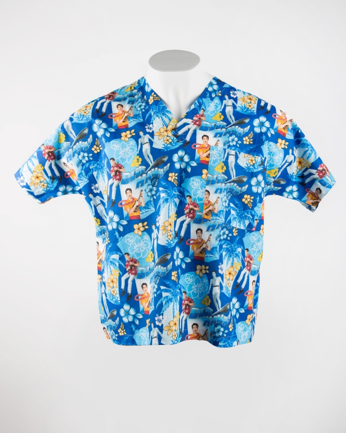 Elvis Short Sleeve Scrub Top 100% Cotton