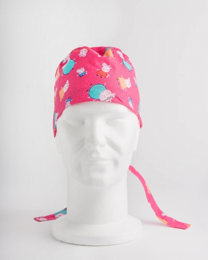 Pink Peppa Pig Surgeons Hat 100% Cotton