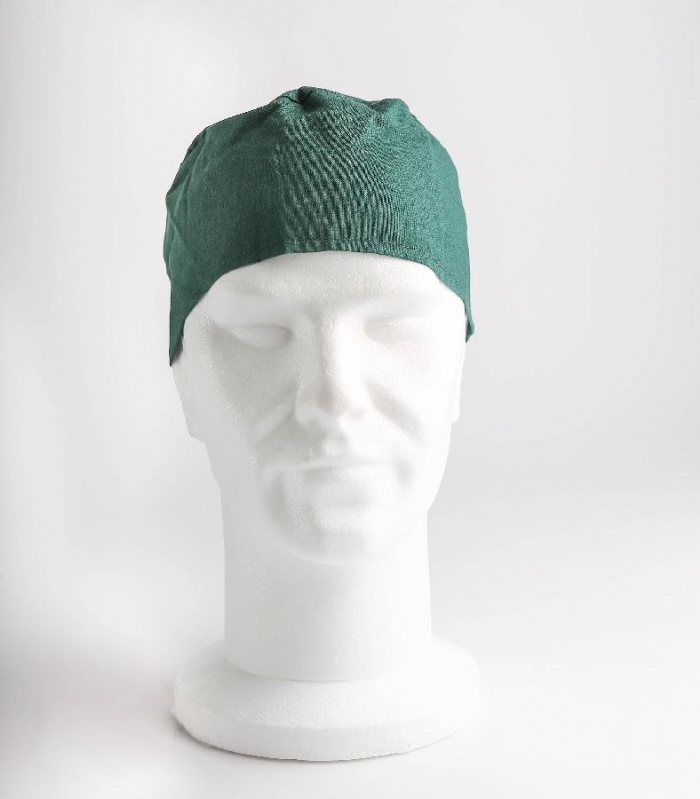 Dark Green Surgeons Hat 100% Cotton