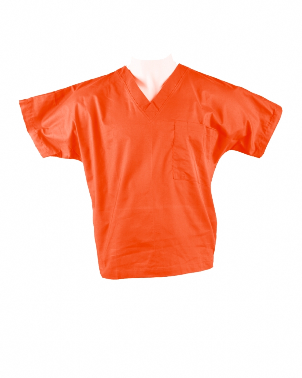 Orange Short Sleeve Scrub Top 100% Cotton | Chameleon Scrubs