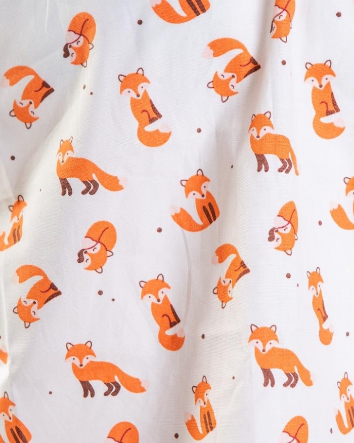 Funky Fox Short Sleeve Scrub Top 100% Cotton