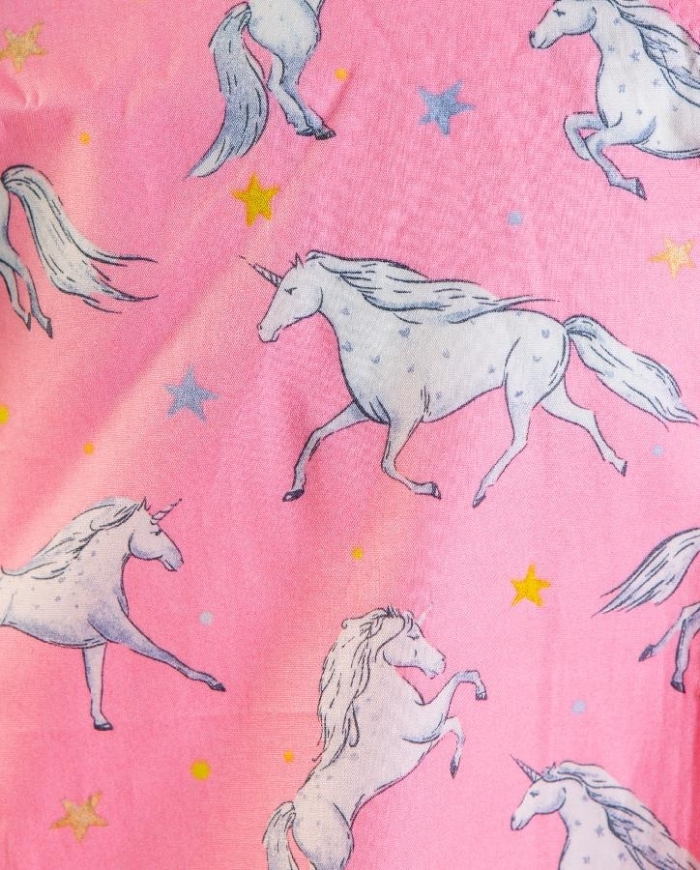 Pink Magical Unicorn Short Sleeve Scrub Top 100% Cotton
