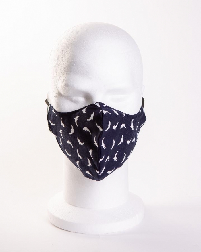 Blue Dolphin Face Mask 100% Cotton