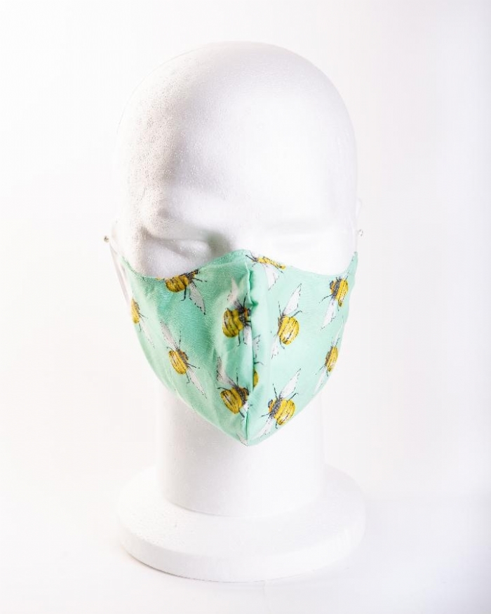 Bumble Bee Meadow Face Mask 100% Cotton