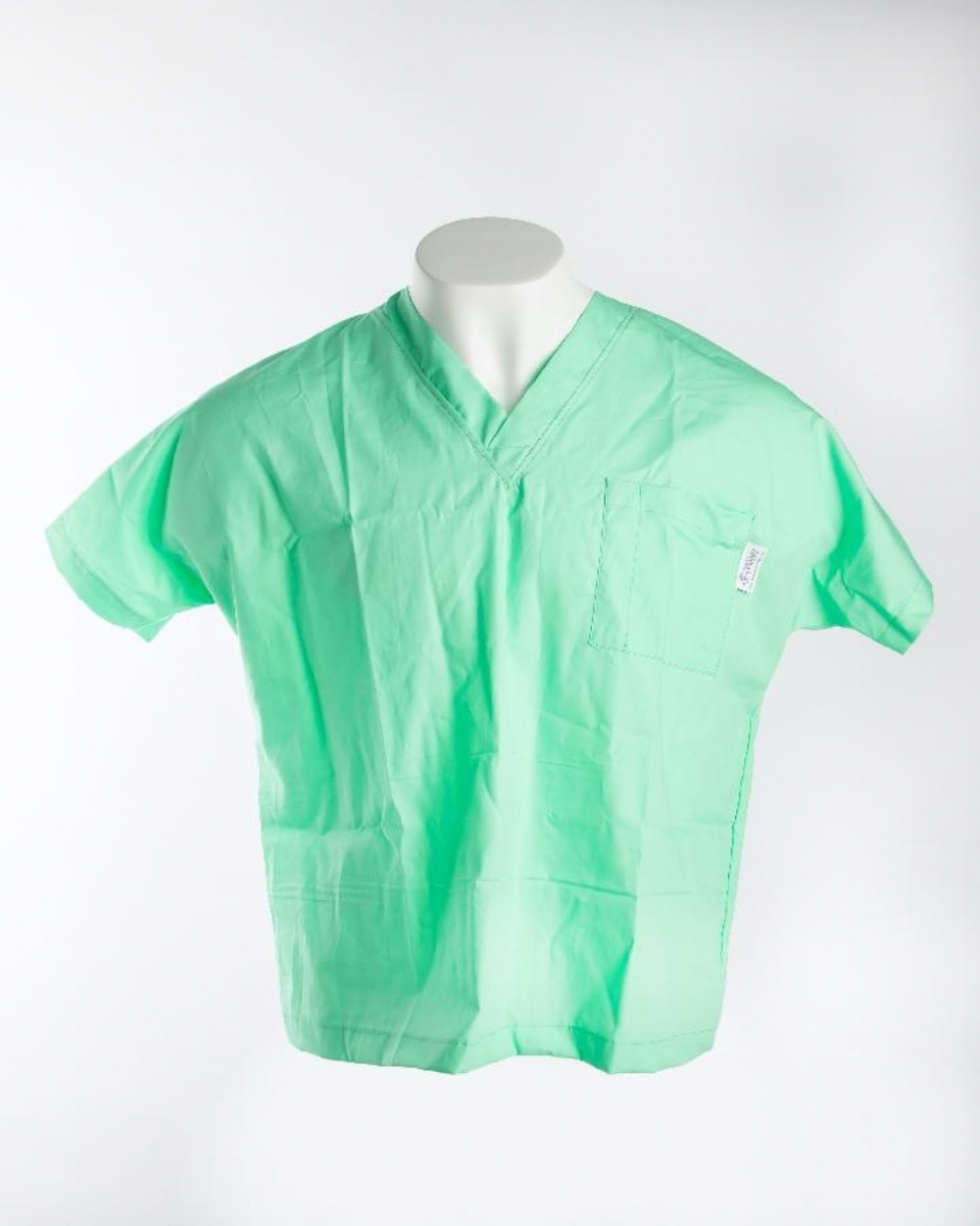Mint Short Sleeve Scrub Top 100 Cotton Chameleon Scrubs