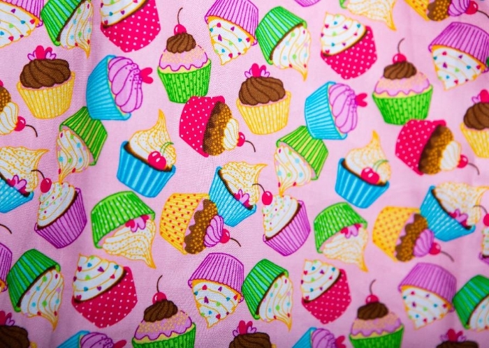 Cupcake Heaven Short Sleeve Scrub Top 100% Cotton