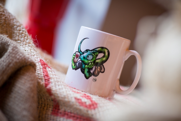 ''STRIPE'' The Chameleon Loves A Cuppa Mug