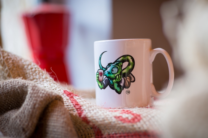 ''STRIPE'' The Chameleon Loves A Cuppa Mug