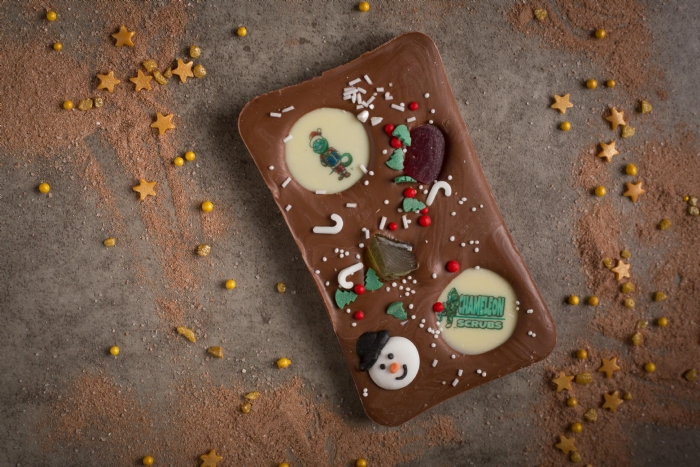 ''STRIPE'' The Chameleon Festive Milk Chocolate Bar