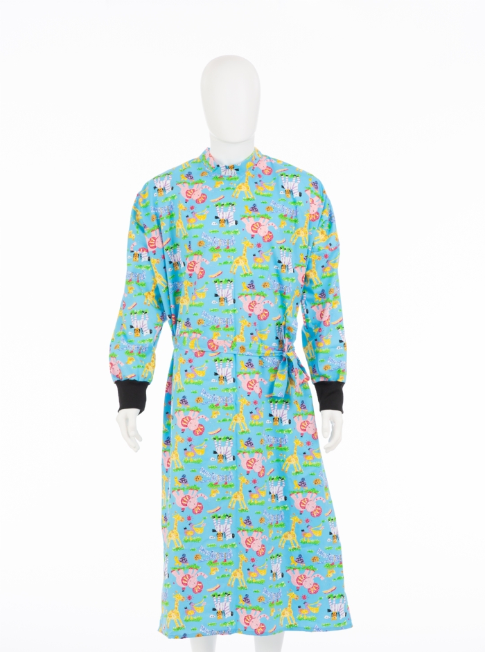 Nursery Animals Surgical Gown 100% Cotton