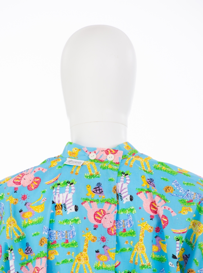 Nursery Animals Surgical Gown 100% Cotton