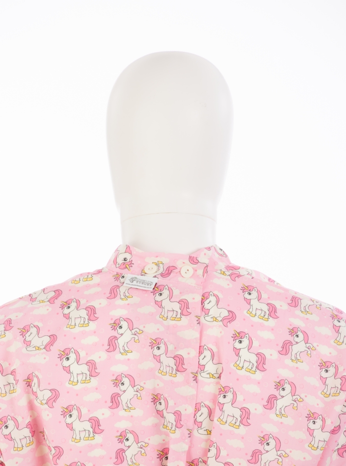 Pink Baby Unicorn Surgical Gown 100% Cotton