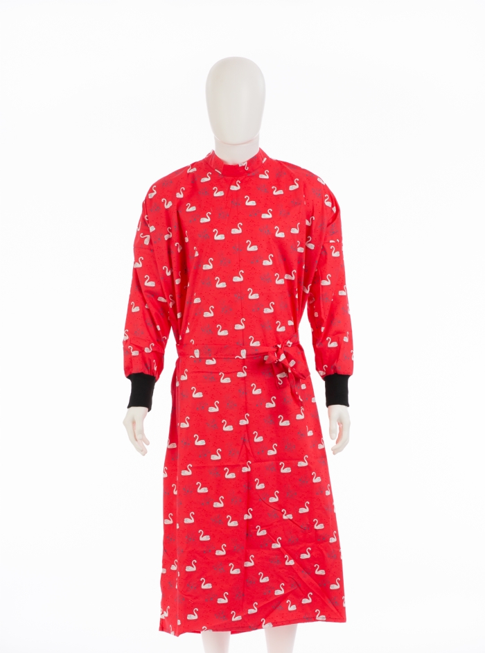 Red Majestic Swan Surgical Gown 100% Cotton