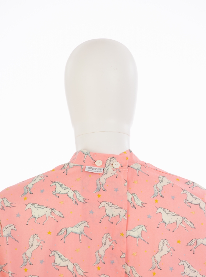 Pink Magical Unicorn Surgical Gown 100% Cotton
