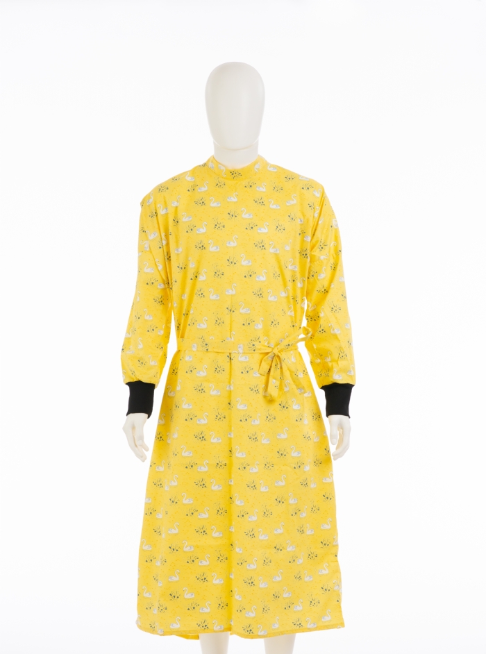Yellow Majestic Swan Surgical Gown 100% Cotton