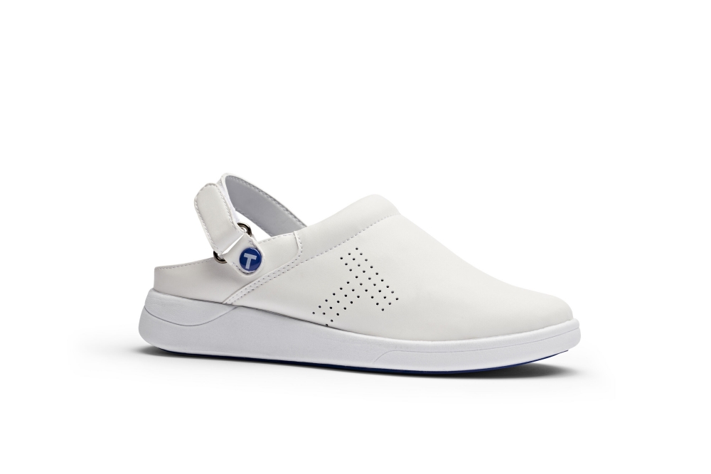 Toffeln UltraLite Washable Clog White perforated Chameleon Scrubs