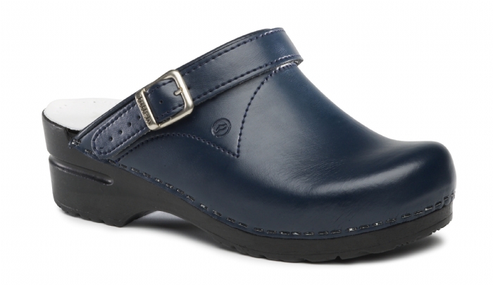 Toffeln FlexiKlog - Navy with heel strap