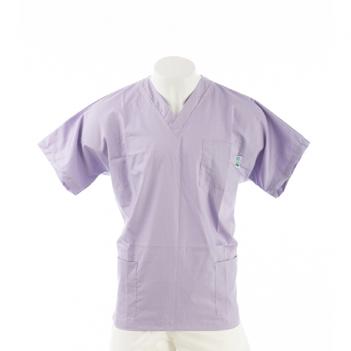  Iris Short Sleeve Scrub Top with Side Pockets 100% Cotton