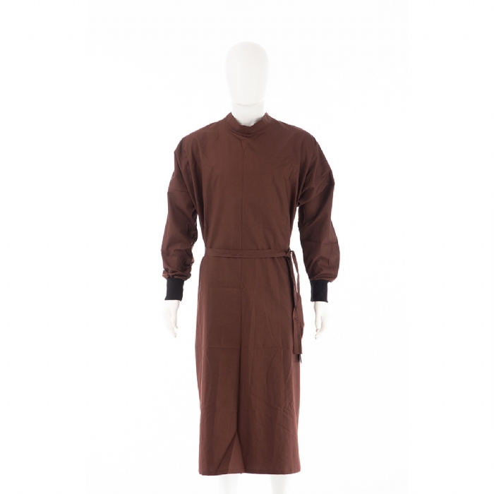 Brown Surgical Gown 100% Cotton