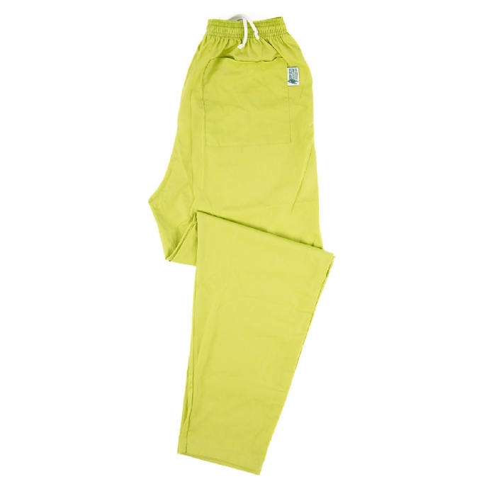 Chartreuse Scrub Trousers 100% Cotton