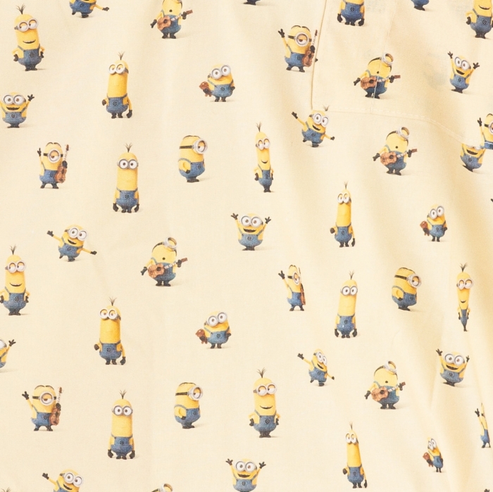 Minions Short Sleeve Scrub Top 100% Cotton