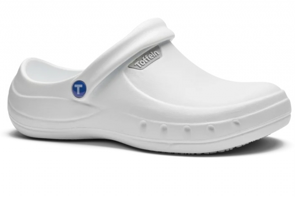 Toffeln EziKlog V2.0 White Without Side Vents Chameleon Scrubs