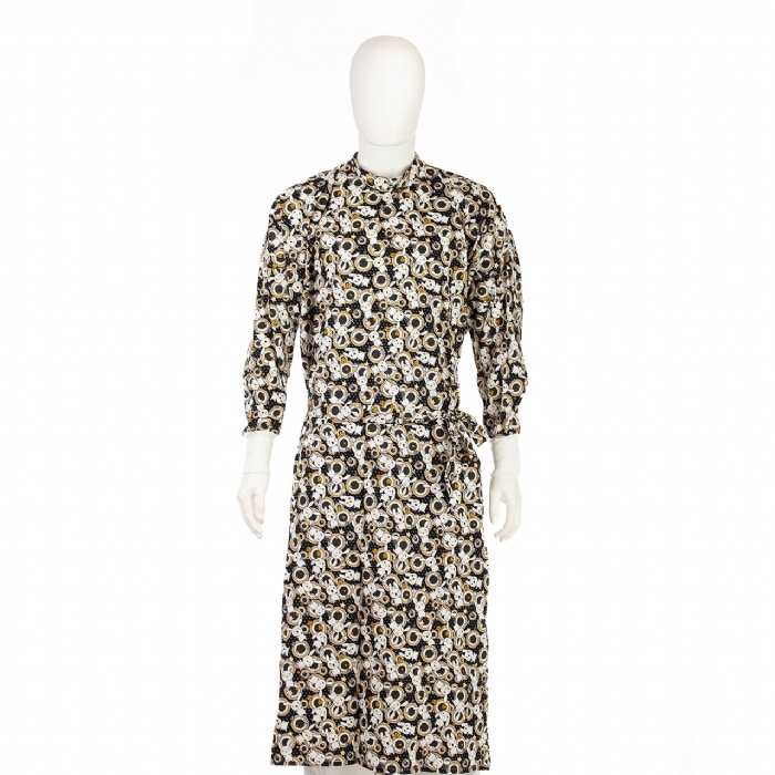 Black Space Bunnies Surgical Gown 100% Cotton