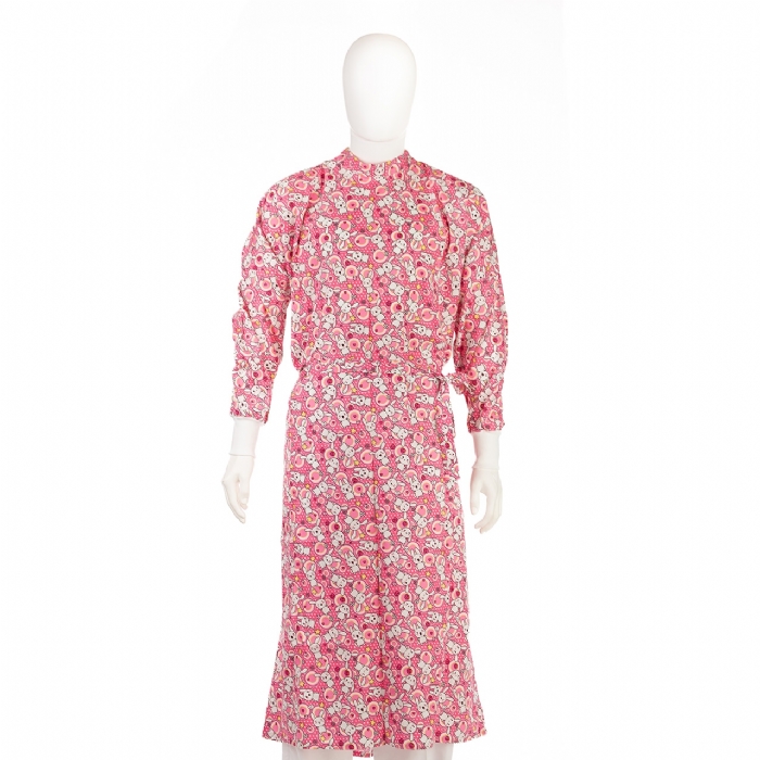Pink Space Bunnies Surgical Gown 100% Cotton