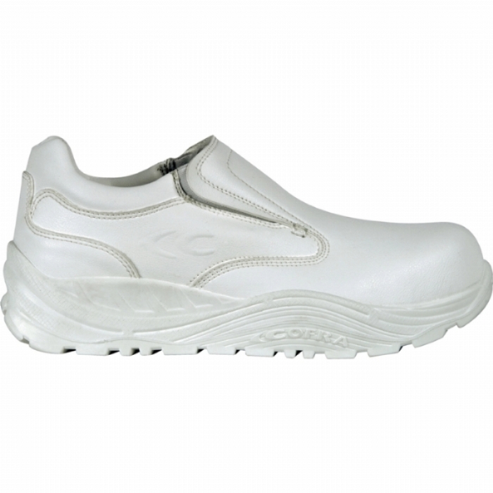 Hata S3 C1 SRC White Slip-On Safety Shoe with Steel Toe Cap