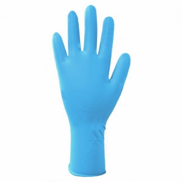 FHD50 Finite HD Blue Nitrile Long Cuff Powder-Free Disposable Gloves