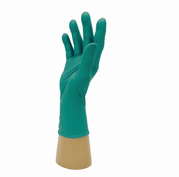 Polyco Healthline FNG100 Finite Green Powder-Free Nitrile Gloves – Latex Free Disposable PPE Gloves