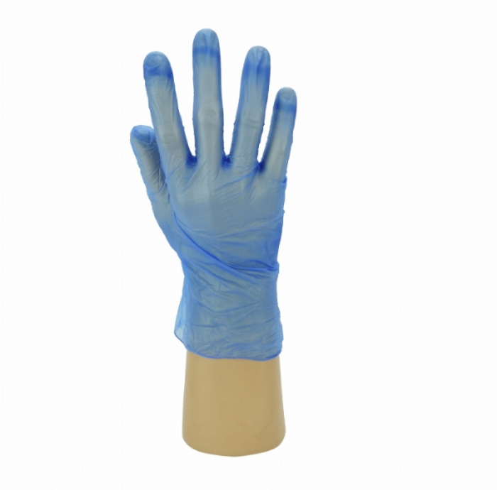 Polyco Healthline GD11 Blue Powdered Vinyl Disposable Gloves