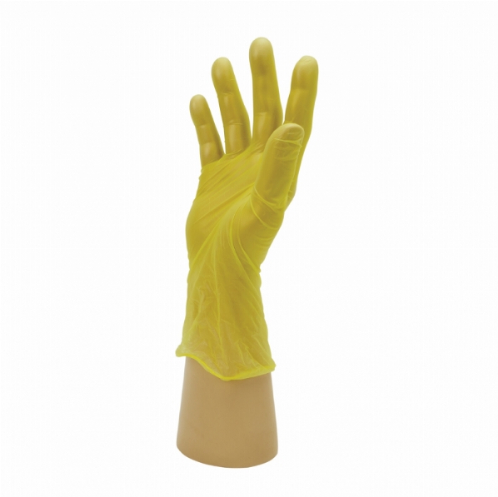 Polyco Healthline GD17 Powder-Free Disposable Vinyl Gloves – Green, Red & Yellow Latex-Free Hygiene Gloves