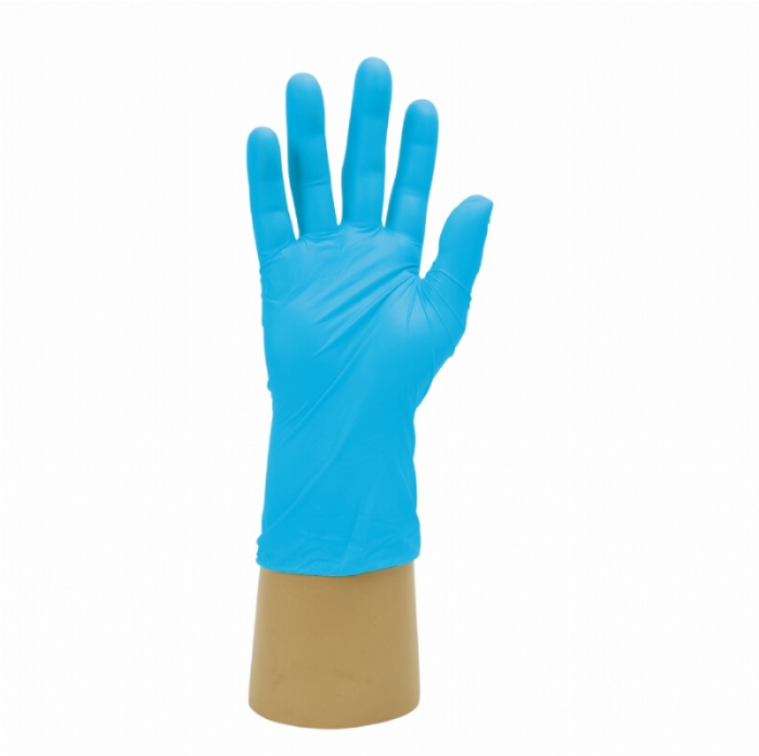 Polyco Healthline HandSafe GN70 Blue Hybrid Accelerator-Free Powder-Free Exam Gloves – Latex Free Medical PPE