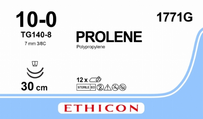 PROLENE Polypropylene Suture<br/>Size: PROLENE<br/>Colour: 10-0<br/>Style: cutting