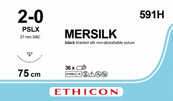 MERSILK SUTURE<br/>Size: SILK<br/>Colour: 2-0<br/>Style: cutting