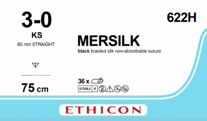 MERSILK SUTURE<br/>Size: SILK<br/>Colour: 3-0<br/>Style: cutting