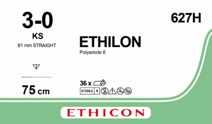 ETHILON Nylon Suture<br/>Size: ETHILON<br/>Colour: 3-0<br/>Style: cutting