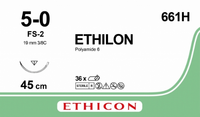 ETHILON Nylon Suture<br/>Size: ETHILON<br/>Colour: 5-0<br/>Style: cutting