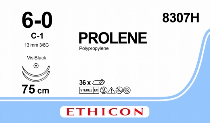 PROLENE Polypropylene Suture<br/>Size: PROLENE<br/>Colour: 6-0<br/>Style: non cutting