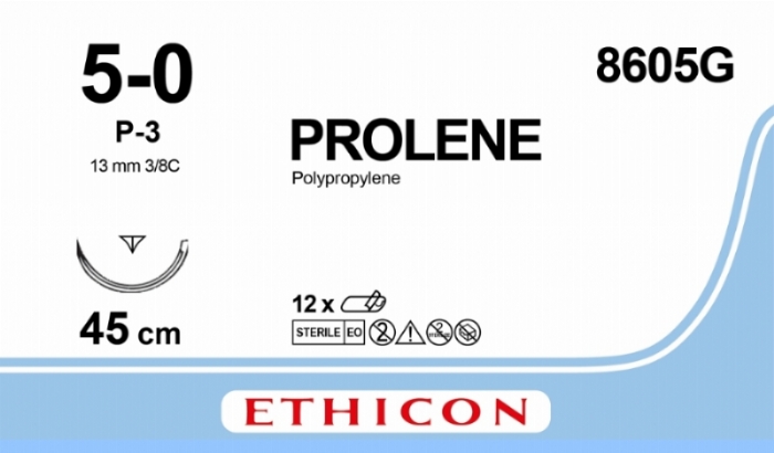 PROLENE Polypropylene Suture<br/>Size: PROLENE<br/>Colour: 5-0<br/>Style: cutting