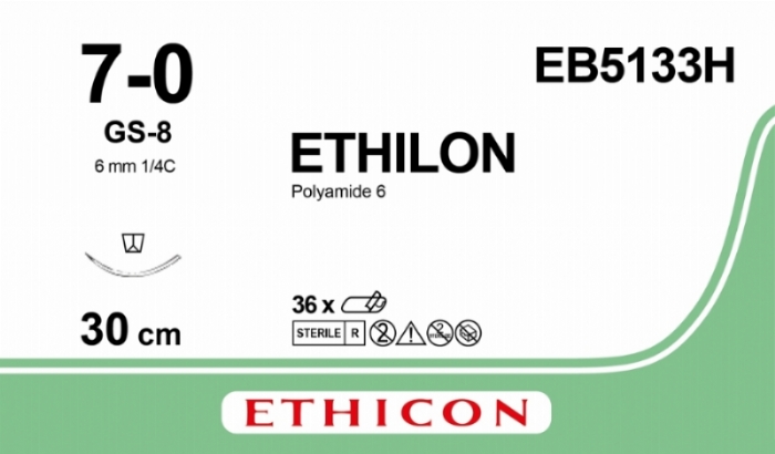 ETHILON Nylon Suture<br/>Size: ETHILON<br/>Colour: 7-0<br/>Style: cutting