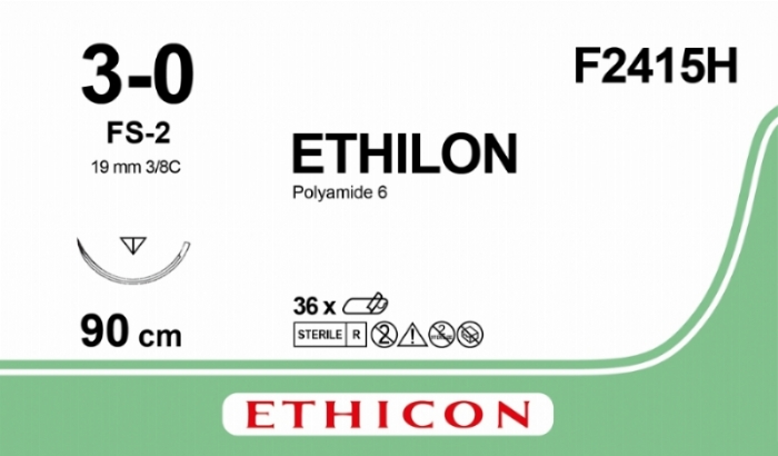 ETHILON Nylon Suture<br/>Size: ETHILON<br/>Colour: 3-0<br/>Style: cutting