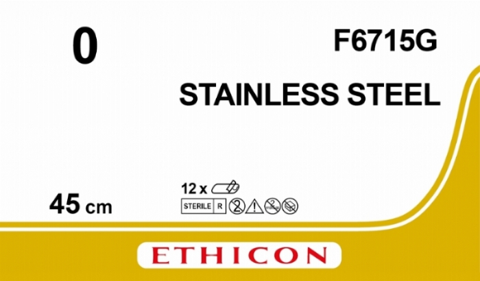 Surgical Stainless Steel Suture<br/>Size: STEEL<br/>Colour: 0<br/>Style: NA