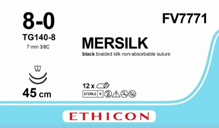 MERSILK SUTURE<br/>Size: SILK<br/>Colour: 8-0<br/>Style: cutting